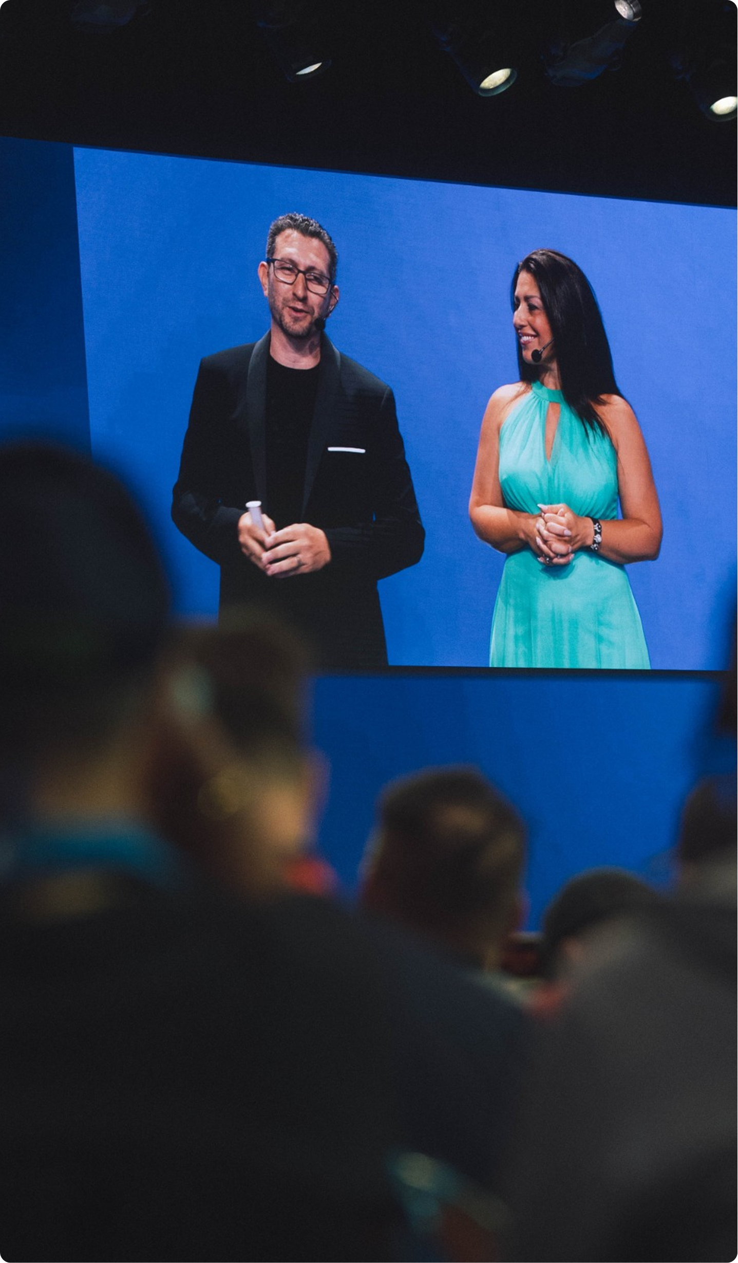 Kane & Alessia Minkus on stage